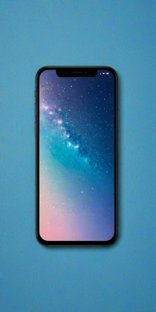 blue wallpaper phone