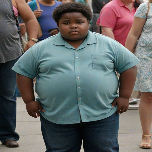 fat black kid