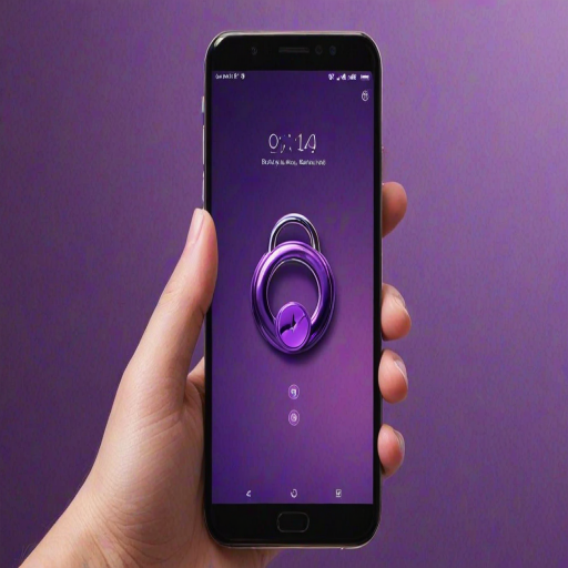 purple lock screen