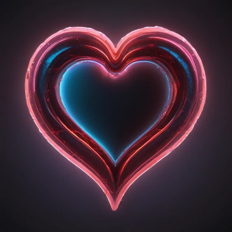 neon heart png