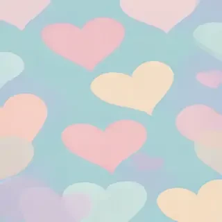 pastel heart wallpaper