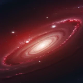 red galaxy wallpaper