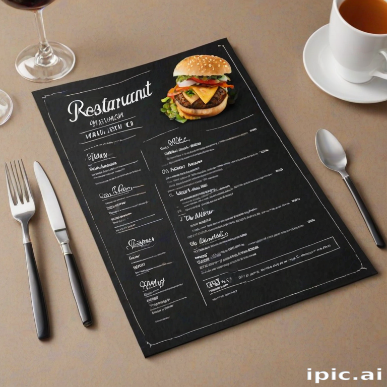 restaurant menu mockup free