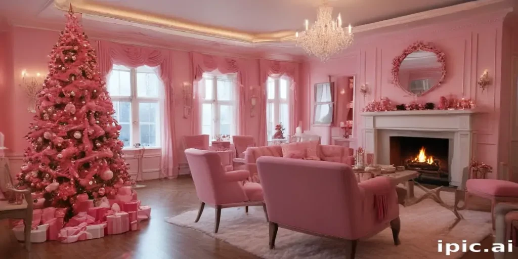 pink christmas pictures