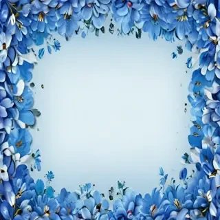 background blue flower wallpaper