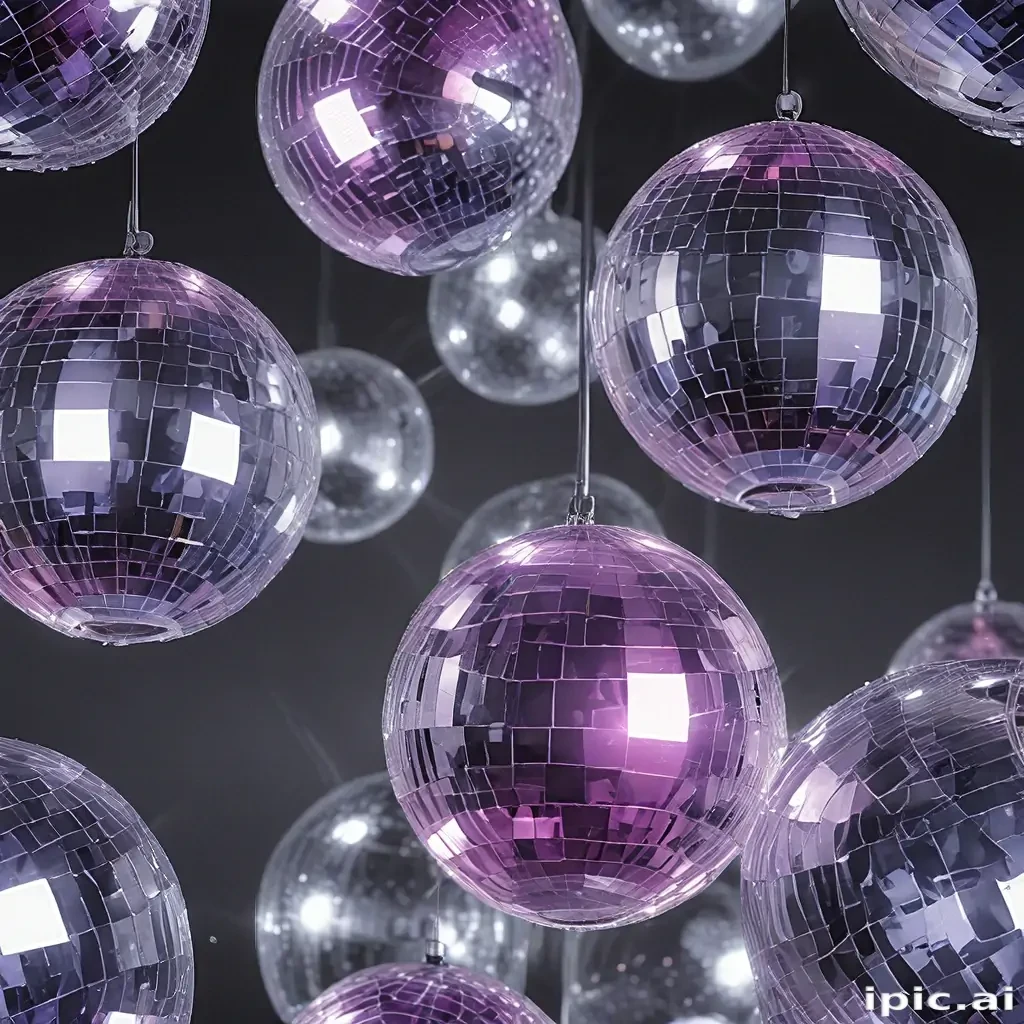 transparent disco balls