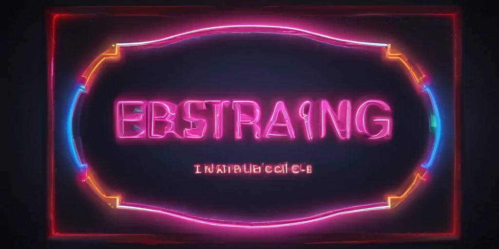 neon sign mockup