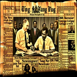 newspaper collage png