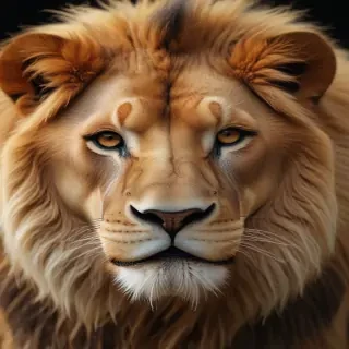 transparent lion