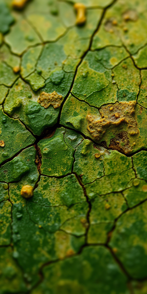 Create a textured abstract background with a blend of rich greens and warm earth tones, shot with a DSLR camera at f/8, ISO 200, 50mm lens, macro view, natural light for enhanced detail and depth.