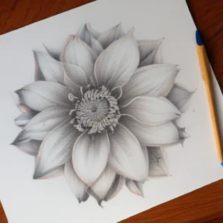 flower drawings pencil