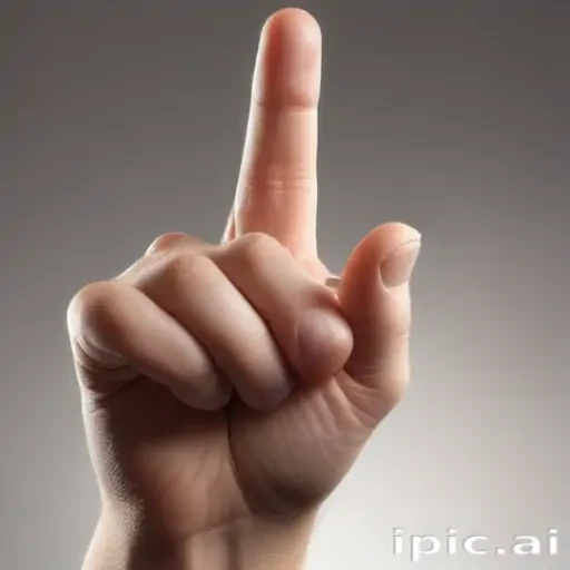 middle finger transparent