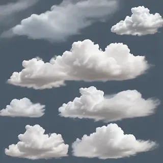 clouds with transparent background