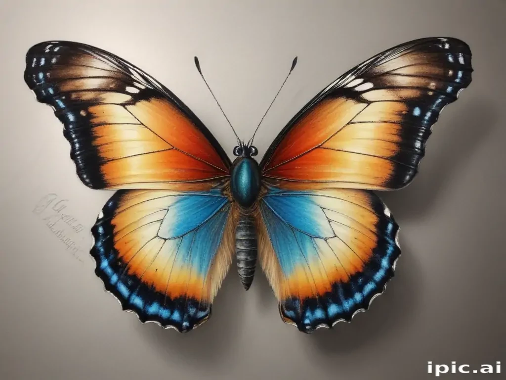 drawing pic of butterfly