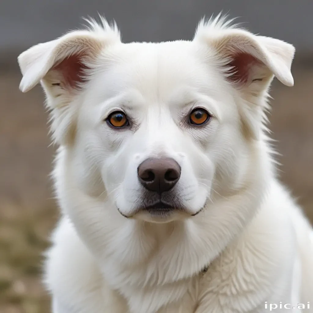 white dog