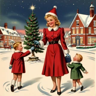 vintage christmas image