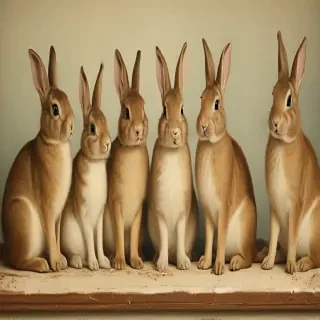 vintage rabbit images