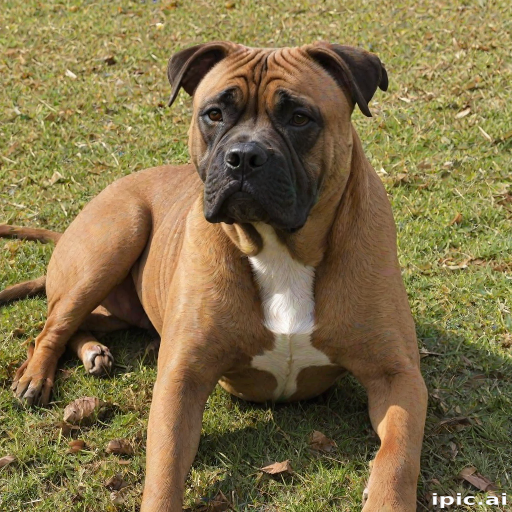 staffy bull bullmastiff