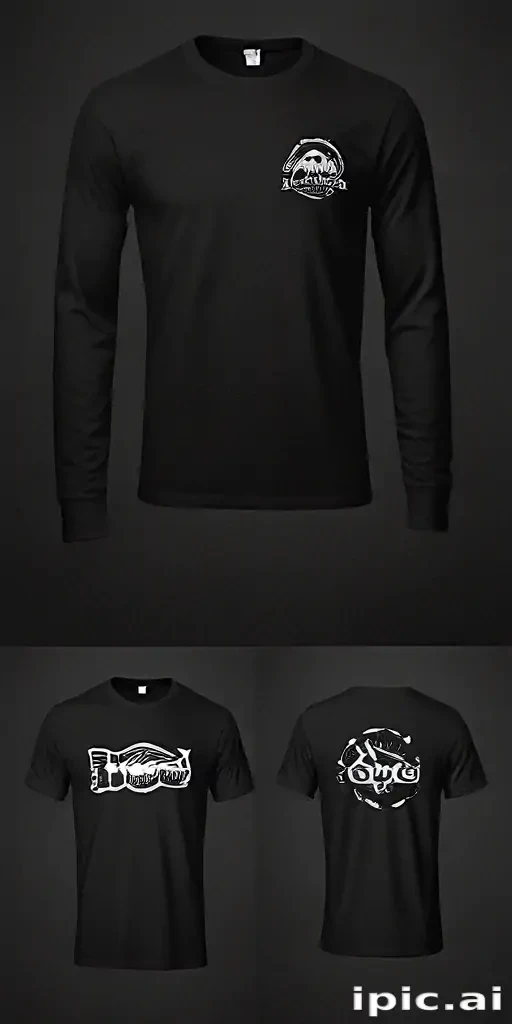 black shirt mock up