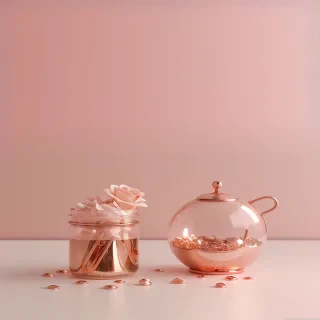 rose gold cute aesthetic wallpapers