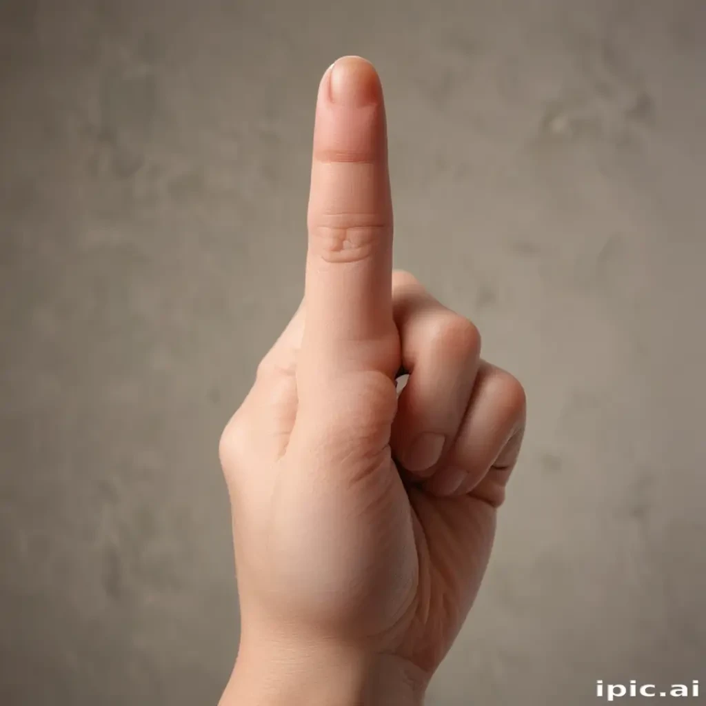 middle finger background