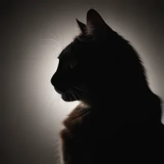 cat silhouette png