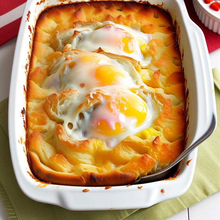 breakfast casserole with hawaiian rolls