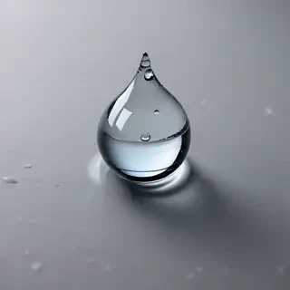 transparent water drop