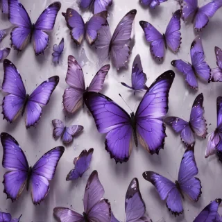 purple butterflies