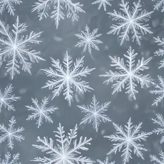 transparent snowflakes