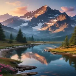 aesthetic mountain wallpaper