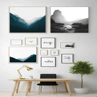 free wall art mockups