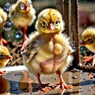 transparent chick
