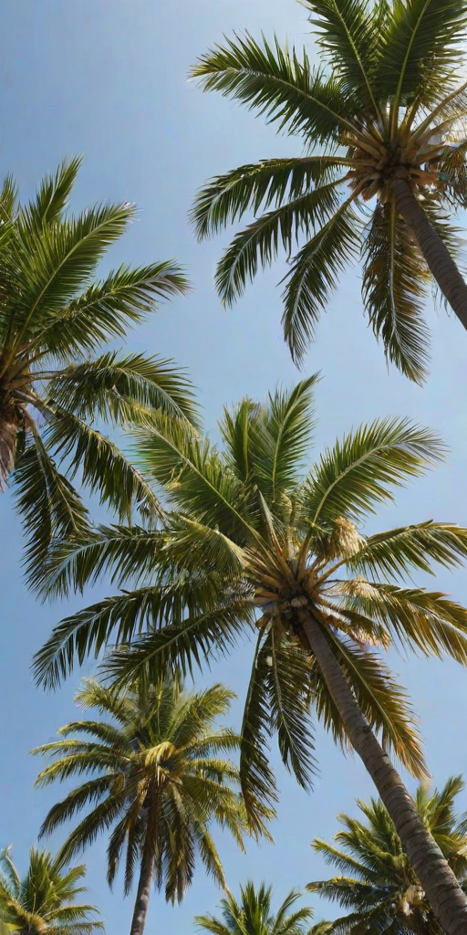palm trees transparent