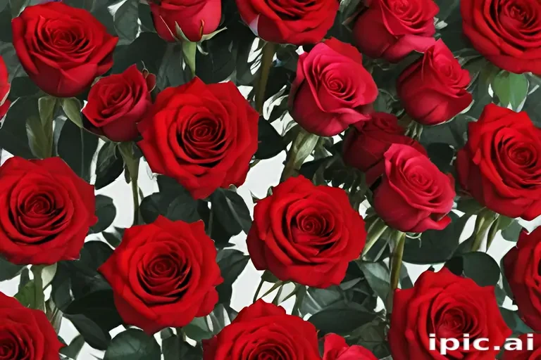 red roses aesthetic