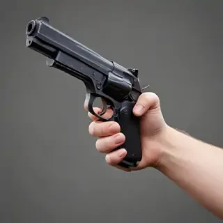 holding gun png