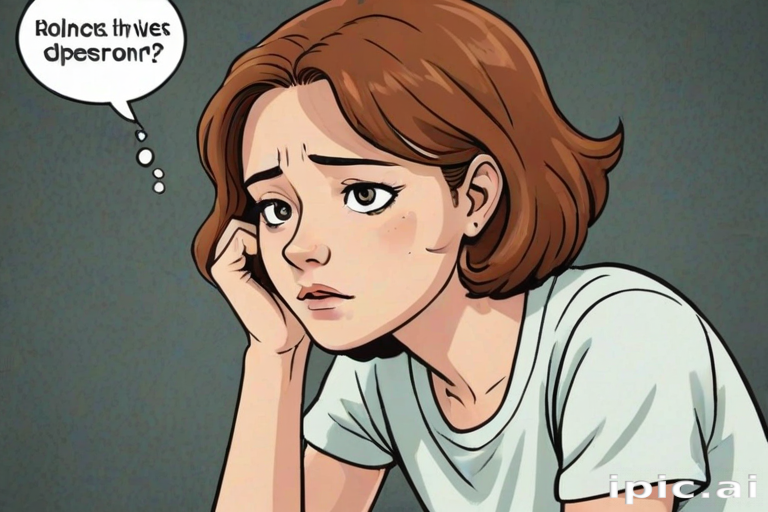 cartoon images of depression