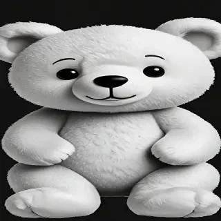 teddy bear clipart black and white