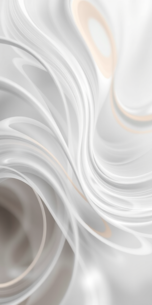 Generate a high-resolution abstract image of swirling wisps of light gray and soft gold, using a DSLR camera with a 50mm lens, f/1.8 aperture, ISO 100, and a shallow depth of field, capturing the texture and movement in a soft focus style.