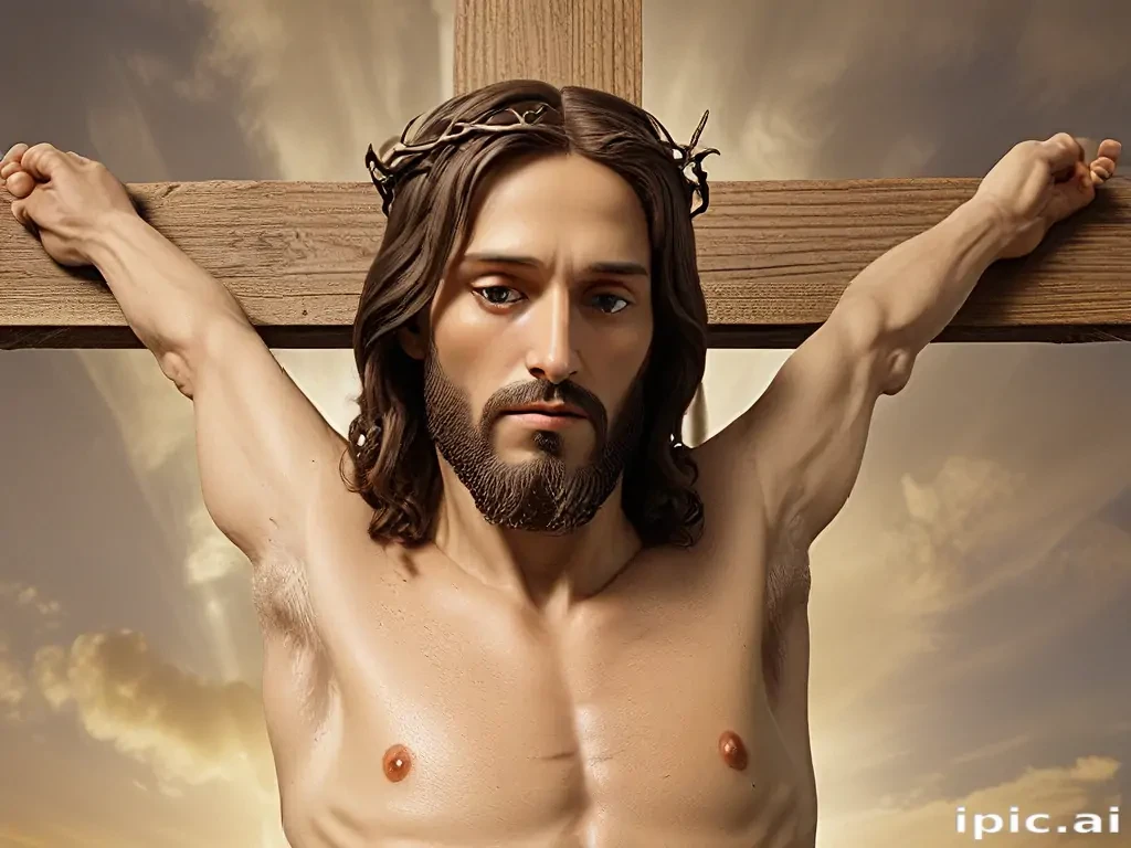 pictures of jesus on a cross