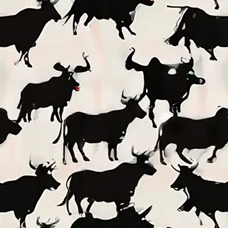 cow silhouette