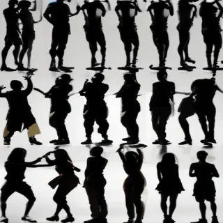 people silhouette png