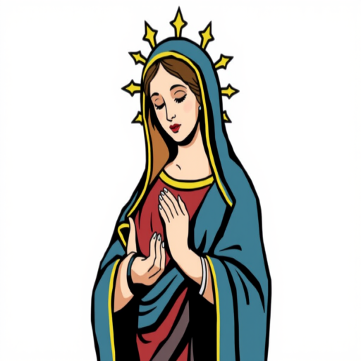 virgin mary clip art