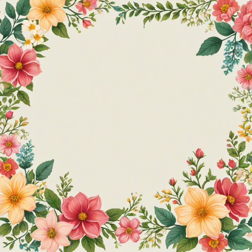 floral borders clipart