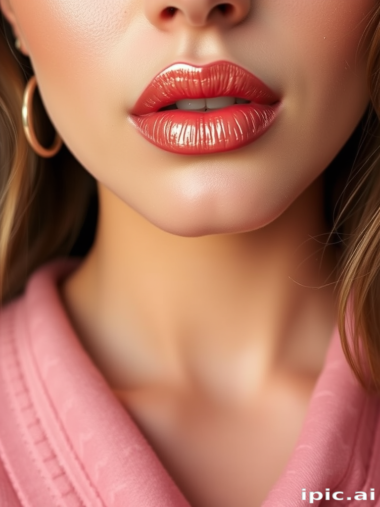 Metallic rose gold lips titled "Gilded Blush" offer a luxurious sheen with a hint of warmth, complementing both casual and formal attire for a touch of elegance