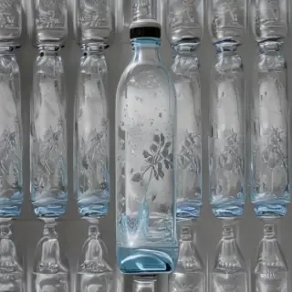 water bottle drawing