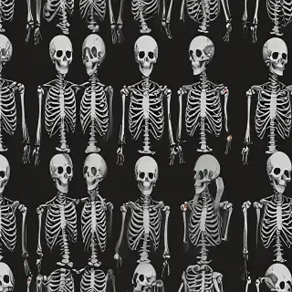 skeleton background