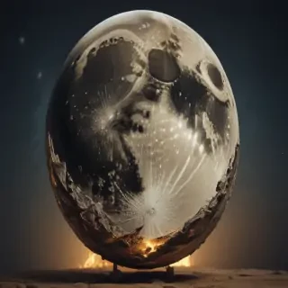 vintage moon art