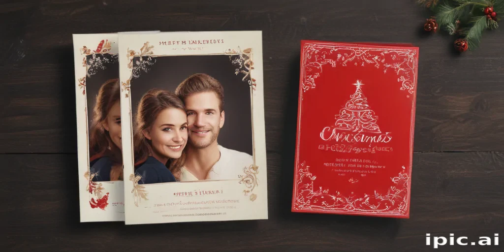 christmas card template psd