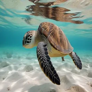 sea turtle desktop background